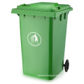 360 Liter Garbage Bin Outdoor Plastic Waste Bin (plastic dustbin) with En840